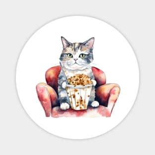 Purr-fect Popcorn Companion Magnet